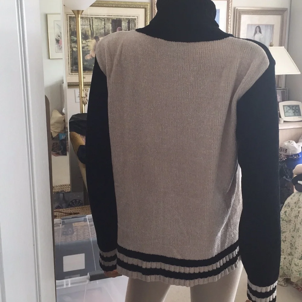 Vintage Erika Fair Isle Turtleneck Sweater Size L